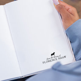 Minimalistische hond uit de Bibliotheek van het Bo Rubberstempel