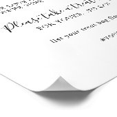 Minimalistische hondenbroodjesbar trouwgunst poster (Hoek)