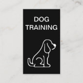 Minimalistische hondentraining visitekaartje (Voorkant)