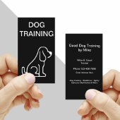 Minimalistische hondentraining visitekaartje