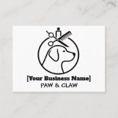 Minimalistische hondentrimmer Visitekaartje (Voorkant)