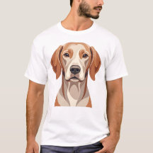 Minimalistische Hongaarse Vizsla-hond Portret Lijn