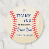 Minimalistische honkbal geschenken gunst Dank u Bedankjes Labels (Achterkant)