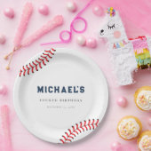 Minimalistische honkbal verjaardagspapier Borden Papieren Bordje (Feest)