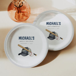 Minimalistische honkbal verjaardagspapier Borden Papieren Bordje