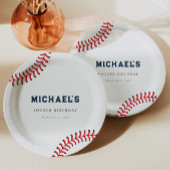 Minimalistische honkbal verjaardagspapier Borden Papieren Bordje