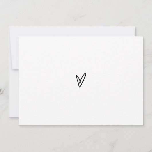 Minimalistische Hoop en Wensen voor Baby shower Ga Kaart (Achterkant)