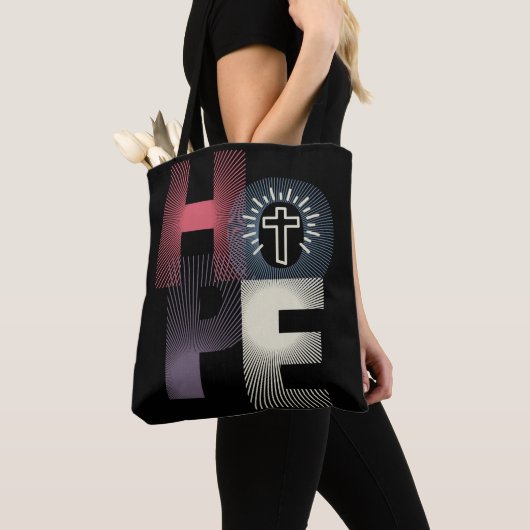 Minimalistische hoop met Cross Tas (Dichtbij)