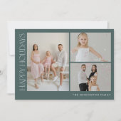 Minimalistische horizontale kerstfoto vakantie Kaa Kaart (Voorkant)