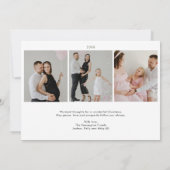 Minimalistische horizontale kerstfoto vakantie Kaa Kaart (Achterkant)