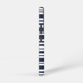 Minimalistische horizontale nautische strepen samsung galaxy hoesje (Rechterkant)