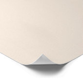 Minimalistische Horizontale Trouw Soft Latte Poster (Hoek)