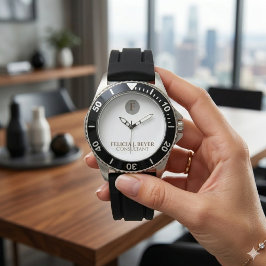 Minimalistische horloge met eigen naam in moderne
