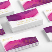 Minimalistische Hot Pink Abstracte kunst Visitekaartje