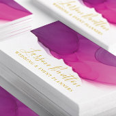 Minimalistische Hot Pink Abstracte kunst Visitekaartje