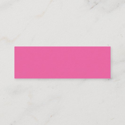 Minimalistische Hot Pink Script Website Enclosure Mini Visitekaartje (Achterkant)