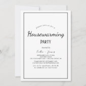 Minimalistische Housewarming Party Uitnodiging (Voorkant)