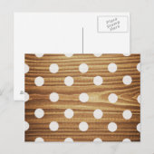 Minimalistische houten stippen. briefkaart (Voorkant / Achterkant)
