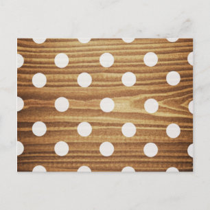 Minimalistische houten stippen. briefkaart
