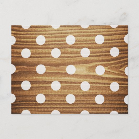 Minimalistische houten stippen. briefkaart (Voorkant)