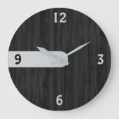 Minimalistische Houtstructuur Wandklok van Houtsko (Voorkant)