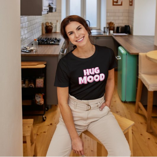 Minimalistische Hug Mood T-shirt