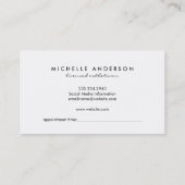 Minimalistische Huidige Roze Nepgouden Lijst Afsprakenkaartje (Achterkant)