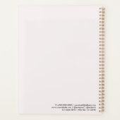 Minimalistische huishoudelijke schoonmaakdiensten planner (Achterkant)