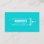 Minimalistische Huishouding Maid House Schoonmaak Visitekaartje (Achterkant)