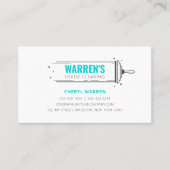 Minimalistische Huishouding Maid House Schoonmaak Visitekaartje (Voorkant)