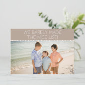 Minimalistische humoristische leuke lijst Kinder t Feestdagenkaart (Staand voorkant)