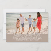 Minimalistische humoristische leuke lijst Kinder t Feestdagenkaart (Achterkant)