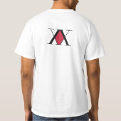 Minimalistische Hunter x Hunter Geïnspireerd "44"  T-shirt (Achterkant)