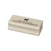 Minimalistische Husky Hond uit de Bibliotheek van  Rubberstempel (Stempel)