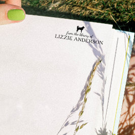 Minimalistische Husky Hond uit de Bibliotheek van  Rubberstempel