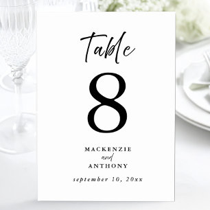 Minimalistische Huwelijk Handgeschreven Lettertype Kaart