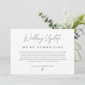 Minimalistische huwelijksaankondiging kaart voor i (Staand voorkant)