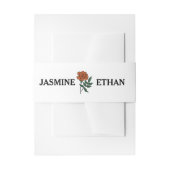 Minimalistische huwelijksbootje uitnodigingen wikkel (Voorkant Voorbeeld)