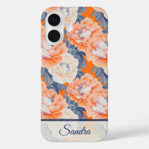 Minimalistische huwelijkscadeau Pioenroos bloem na iPhone 16 Hoesje