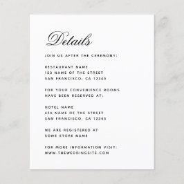 Minimalistische Huwelijksdetails Budget Bijlagekaa