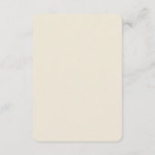 Minimalistische Huwelijksdetails Kaart (Achterkant)