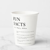 Minimalistische huwelijksfeiten papieren bekers (Voorkant)