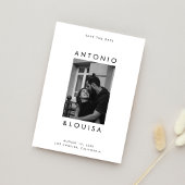 Minimalistische Huwelijksfoto's Save The Date