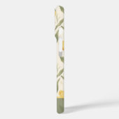 Minimalistische Huwelijksgeschenk Tulp Bloem Naam Case-Mate iPhone Case (Achterkant / Links)