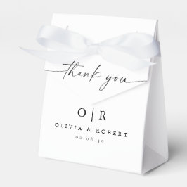 Minimalistische huwelijksgunst box bedankdoosjes