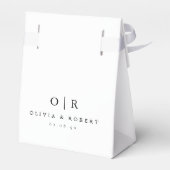 Minimalistische huwelijksgunst box bedankdoosjes (Achterkant)