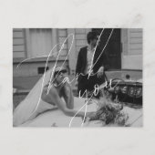 Minimalistische huwelijkskaart bedankkaart briefkaart (Voorkant)