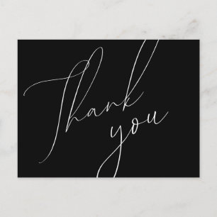 Minimalistische Huwelijkskaart Bedankkaart Briefkaart