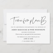 Minimalistische huwelijksstatus update aankondigin kaart (Voorkant)