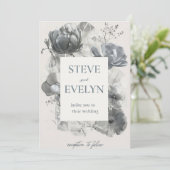 Minimalistische huwelijksuitnodiging Kaart (Staand voorkant)